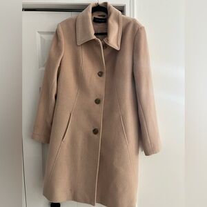 Jones New York Women's Tan Wool Coat